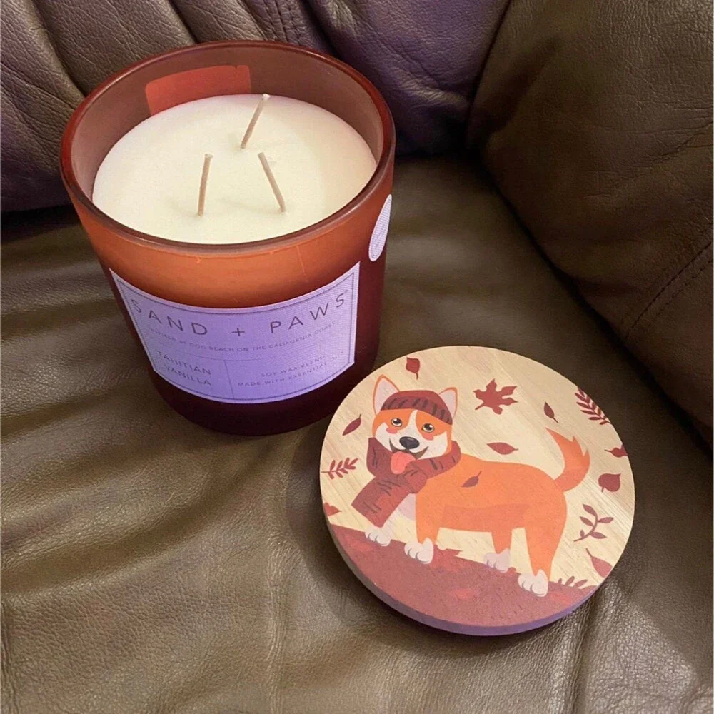 25oz Sand + Paws Fall Corgi Candle